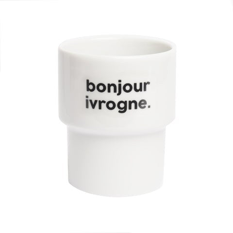 Gobelet « Bonjour ivrogne » — Félicie Aussi — Bonjour ivrogne — photo produit | Appart 17 Bruxelles