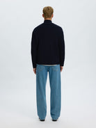 SLMTELLER Pull col montant demi-zip — Sky Captain — vue 4