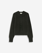 Aleron Cardigan en maille duveteuse — Kaki — Grace & Mila