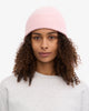 Colorful Standard Merino Wool Beanie Bonnet laine mérinos recyclée — Colorful Standard — Faded Pink — porté, vue de face | Appart 17 Bruxelles