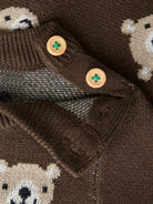 NBMNEIL Pull bébé en maille à oursons — name it — Chocolate Brown — autre vue 3 | Appart 17 Bruxelles