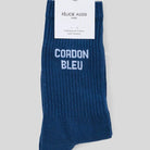 Chaussettes « Cordon bleu » — Félicie Aussi — Bleu de Prusse — photo produit | Appart 17 Bruxelles