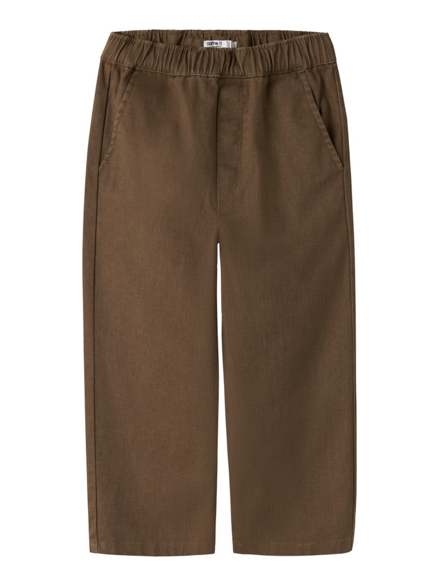 NMMRADOLFI Pantalon en sergé de coton bio garçon — name it — Sepia — packshot | Appart 17 Bruxelles