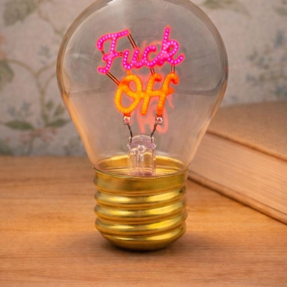 Enseigne néon LED Fuck Off - décoration murale humour adulte