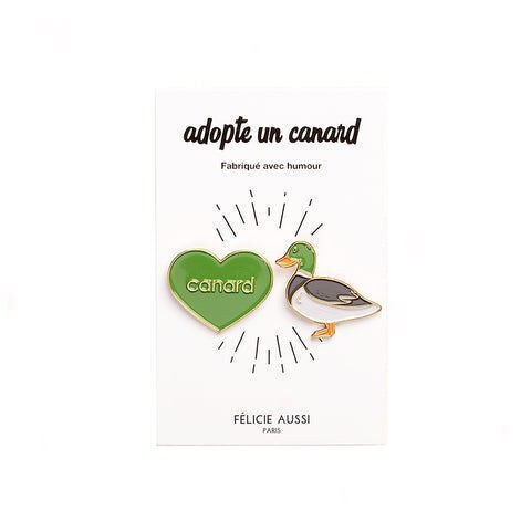 Duo de pin's « Canard » — Félicie Aussi — Canard — photo produit | Appart 17 Bruxelles