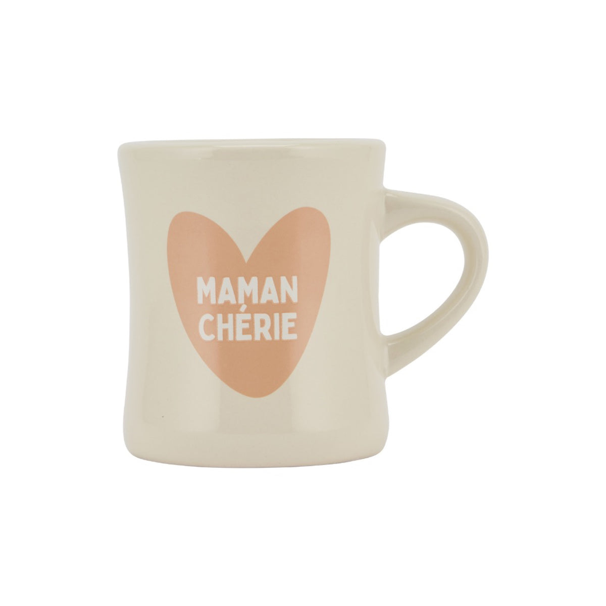 Mug céramique à message — Atelier Wagram — Maman chérie — packshot | Appart 17 Bruxelles
