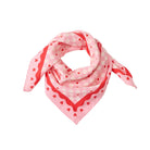 Foulard enfant 55 cm × Cha Cha Pop — Atelier Wagram — Amour fou rose et rouge — packshot | Appart 17 Bruxelles
