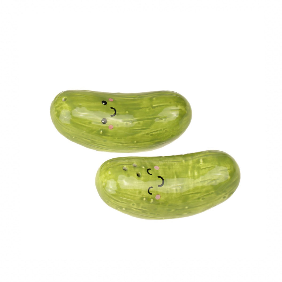 Salière et poivrière Cornichons — Sass & Belle Europe — Vert — autre angle 3 | Appart 17 Bruxelles