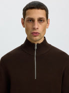 SLMTELLER Pull col montant demi-zip — Delicioso — vue 5