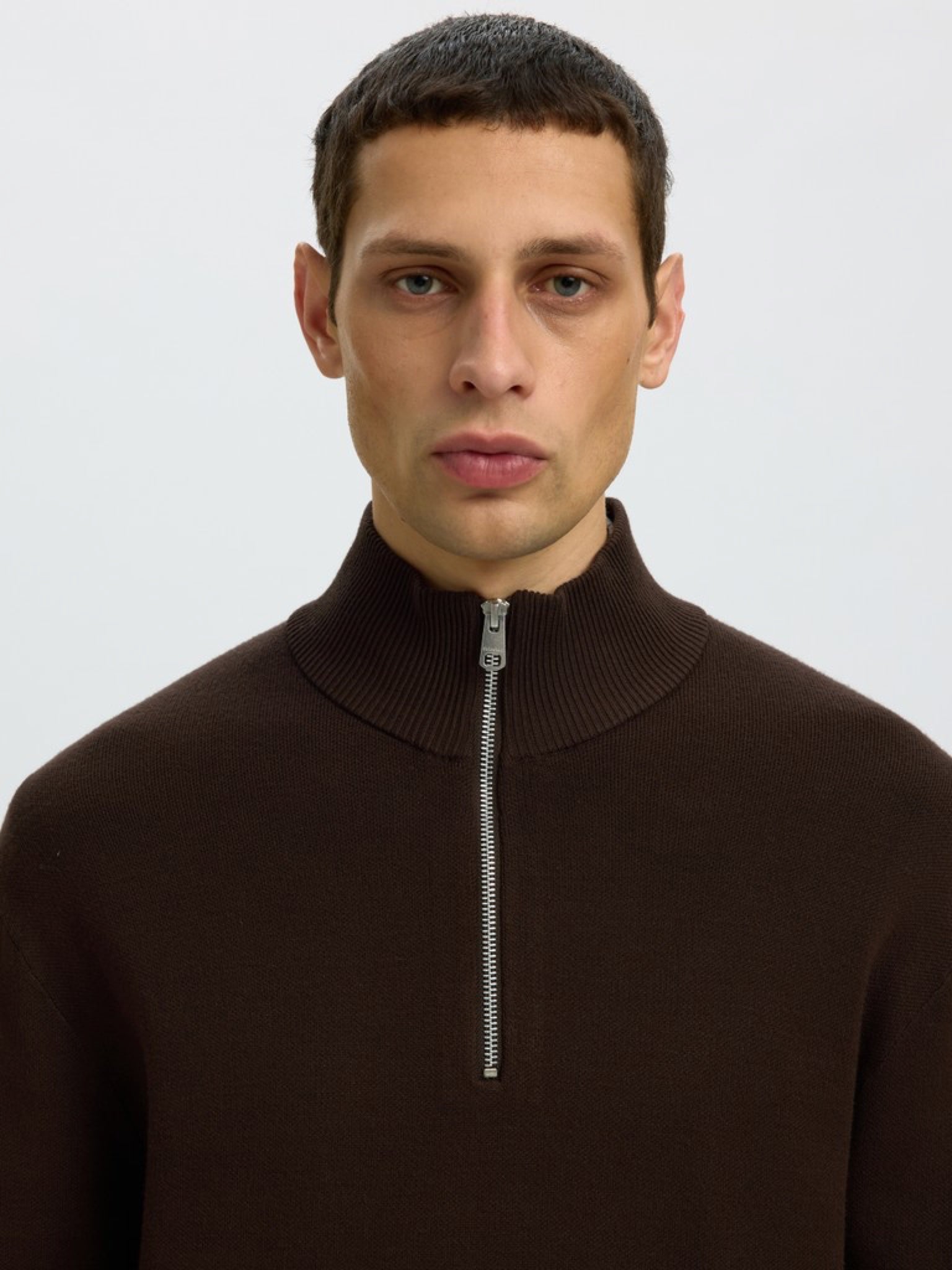 SLMTELLER Pull col montant demi-zip — Delicioso — vue 5