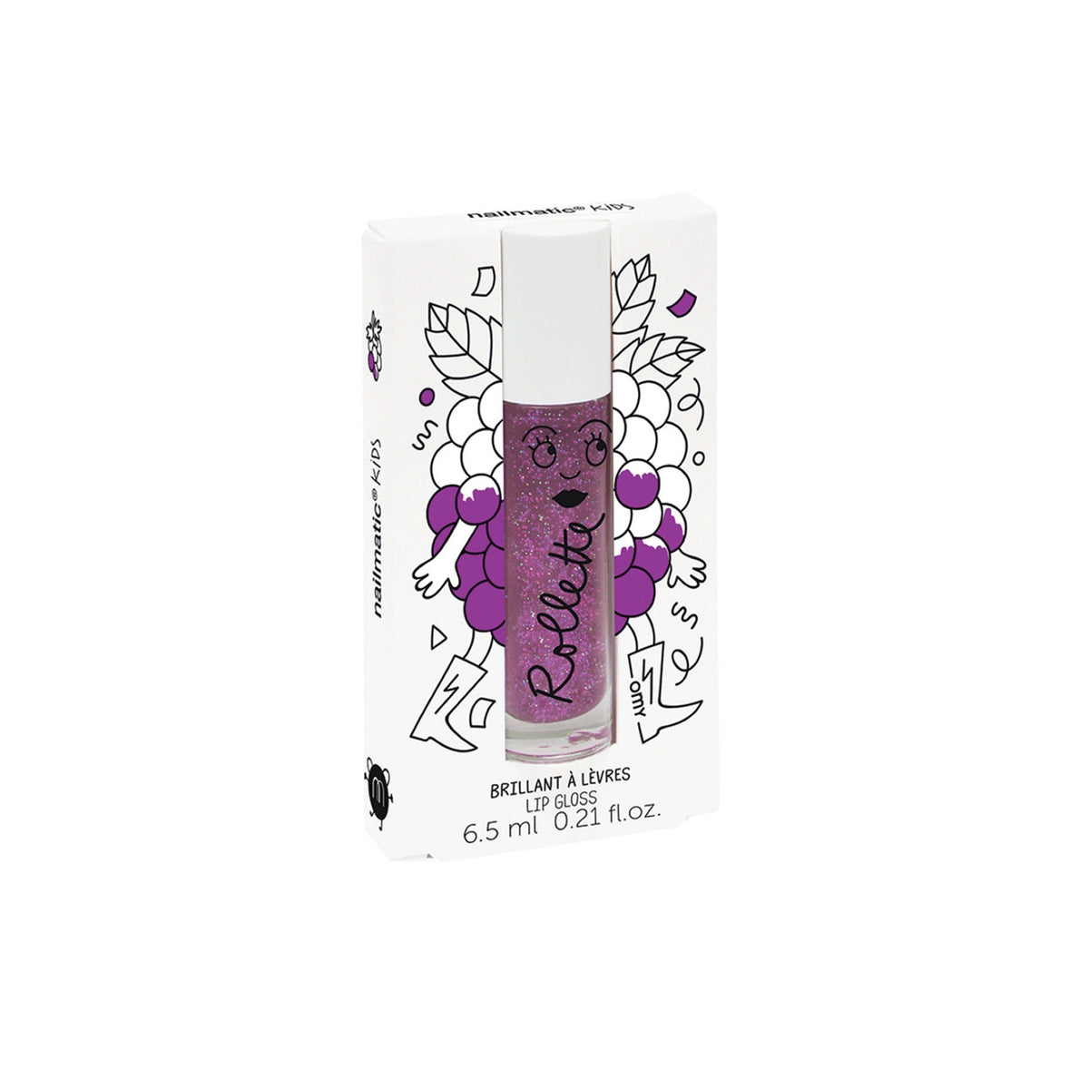 Rollette, brillant à lèvres à bille 6,5 ml — Nailmatic — Mûre — autre vue 2 | Appart 17 Bruxelles
