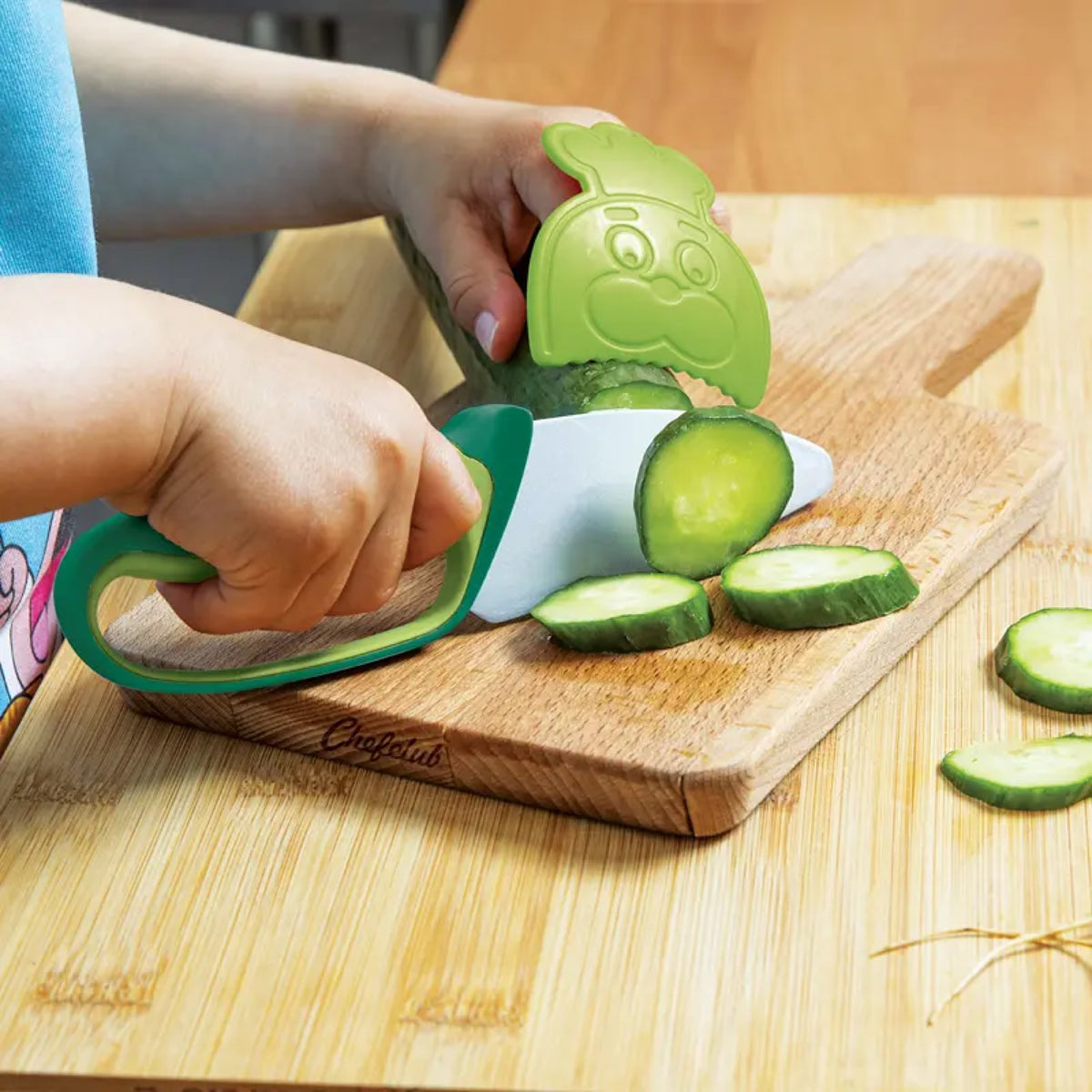 Coffret Les Super Légumes avec couteau enfant — Chefclub Kids — Les Super Légumes — autre vue 5 | Appart 17 Bruxelles