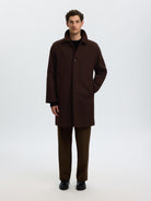 SLMRONNIE Manteau car coat en laine — Delicioso — vue 6