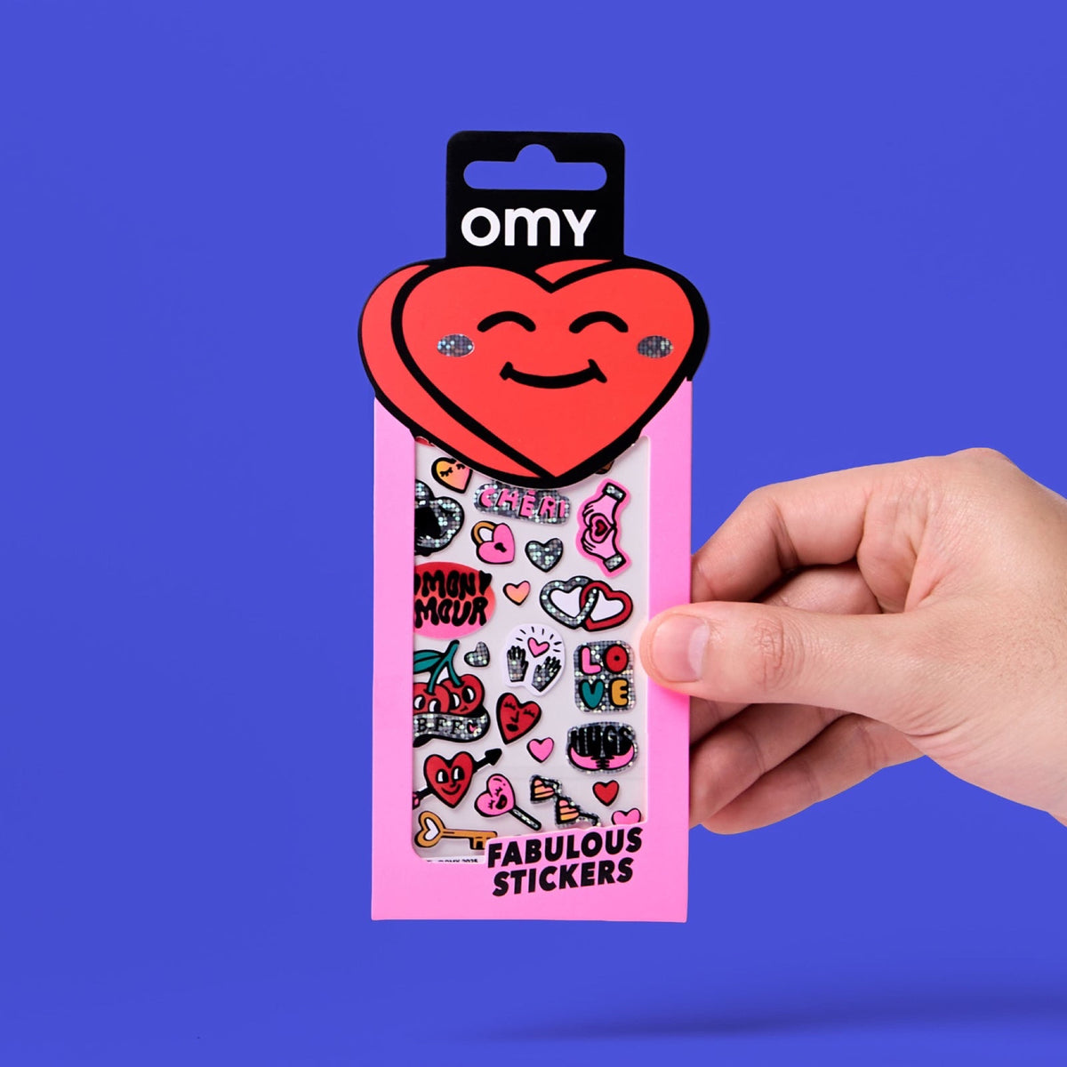 Fabulous Stickers Iconic, environ 20 stickers vinyle — OMY — Love — packshot | Appart 17 Bruxelles