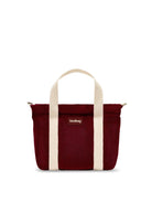 Hindbag Louise Mini cabas en velours côtelé — Hindbag — Velours bordeaux — packshot 2 | Appart 17 Bruxelles