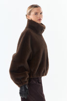JOSIE Blouson en fausse fourrure — Marron — vue 5