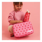 Lunch bag isotherme enfant — Atelier Wagram — Cœurs rouges fond rose « Amour » — autre vue 4 | Appart 17 Bruxelles
