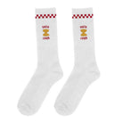 Chaussettes brodées à message — ATELIER PISTACHE — pasta lover — packshot 2 | Appart 17 Bruxelles