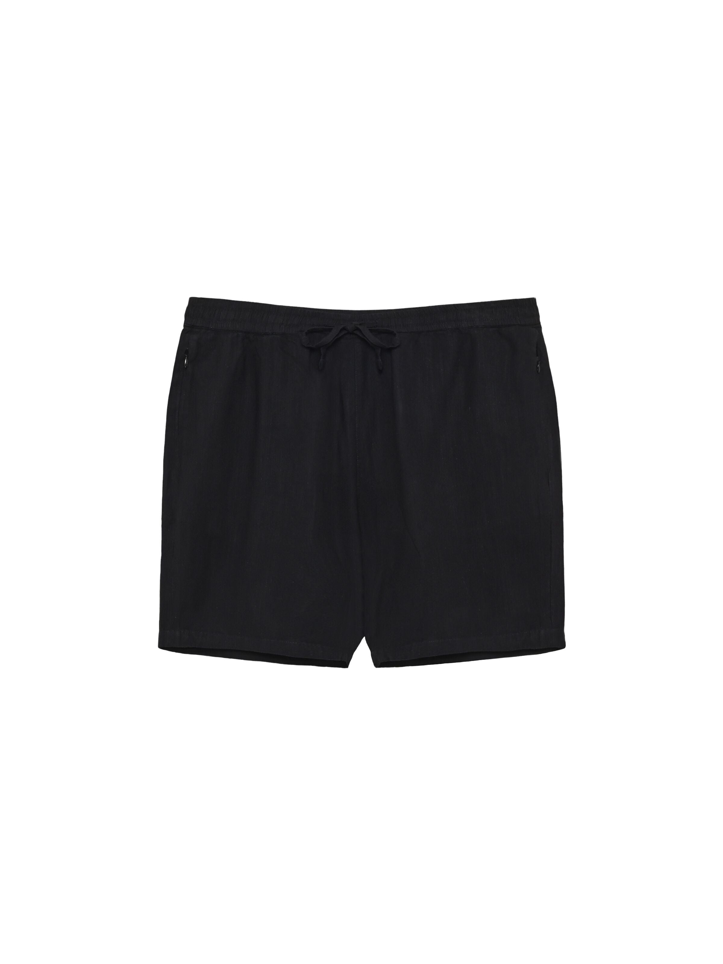 Short Astral en lin et lyocell Black Jet – KnowledgeCotton Apparel | Appart 17