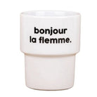 Gobelet « Bonjour la flemme » — Félicie Aussi — Bonjour la flemme — photo produit | Appart 17 Bruxelles