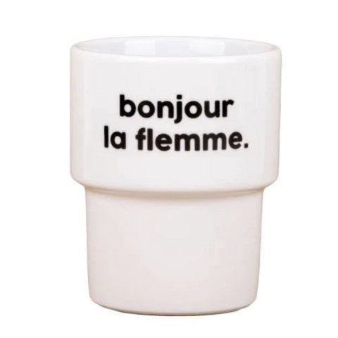 Gobelet « Bonjour la flemme » — Félicie Aussi — Bonjour la flemme — photo produit | Appart 17 Bruxelles