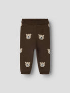 NBMNEIL Pantalon bébé en maille à oursons — name it — Chocolate Brown — autre vue 3 | Appart 17 Bruxelles
