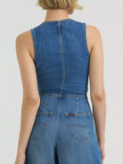 Combinaison Lee DAPPER en denim Torrential — détail des poches arrière | Appart 17