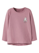 NMFVIX T-shirt manches longues imprimé fille — name it — Lilas Unicorn — vue de face | Appart 17 Bruxelles