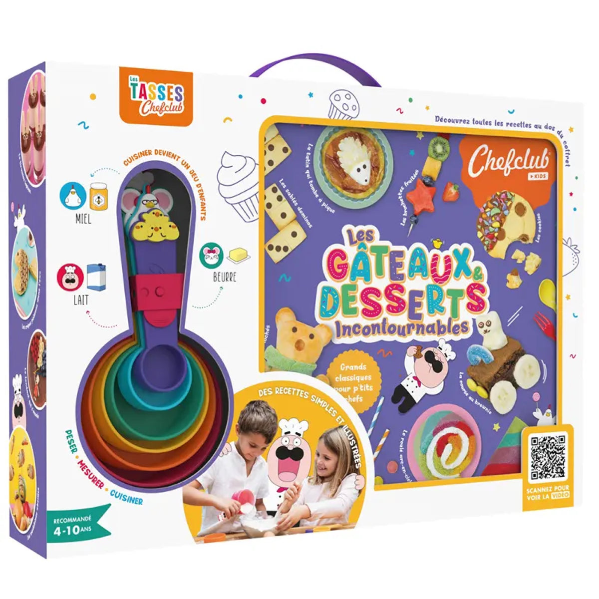 Coffret cuisine enfant livre de recettes — Chefclub Kids — Gâteaux & desserts incontournables — packshot | Appart 17 Bruxelles