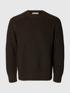 SLMPIM Pull col rond en maille côtelée à manches raglan — Selected Homme — Delicioso — packshot 5 | Appart 17 Bruxelles