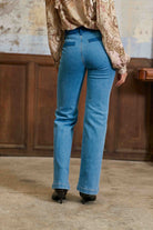 Jean flare Sonnya taille haute — Stone — vue 5