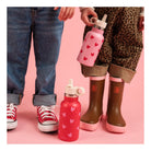 Gourde isotherme enfant 350 ml — Atelier Wagram — Rose cœurs rouges — autre vue 4 | Appart 17 Bruxelles