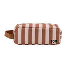 Trousse d'école simple — Atelier Wagram — Rayures marron fond beige — packshot | Appart 17 Bruxelles