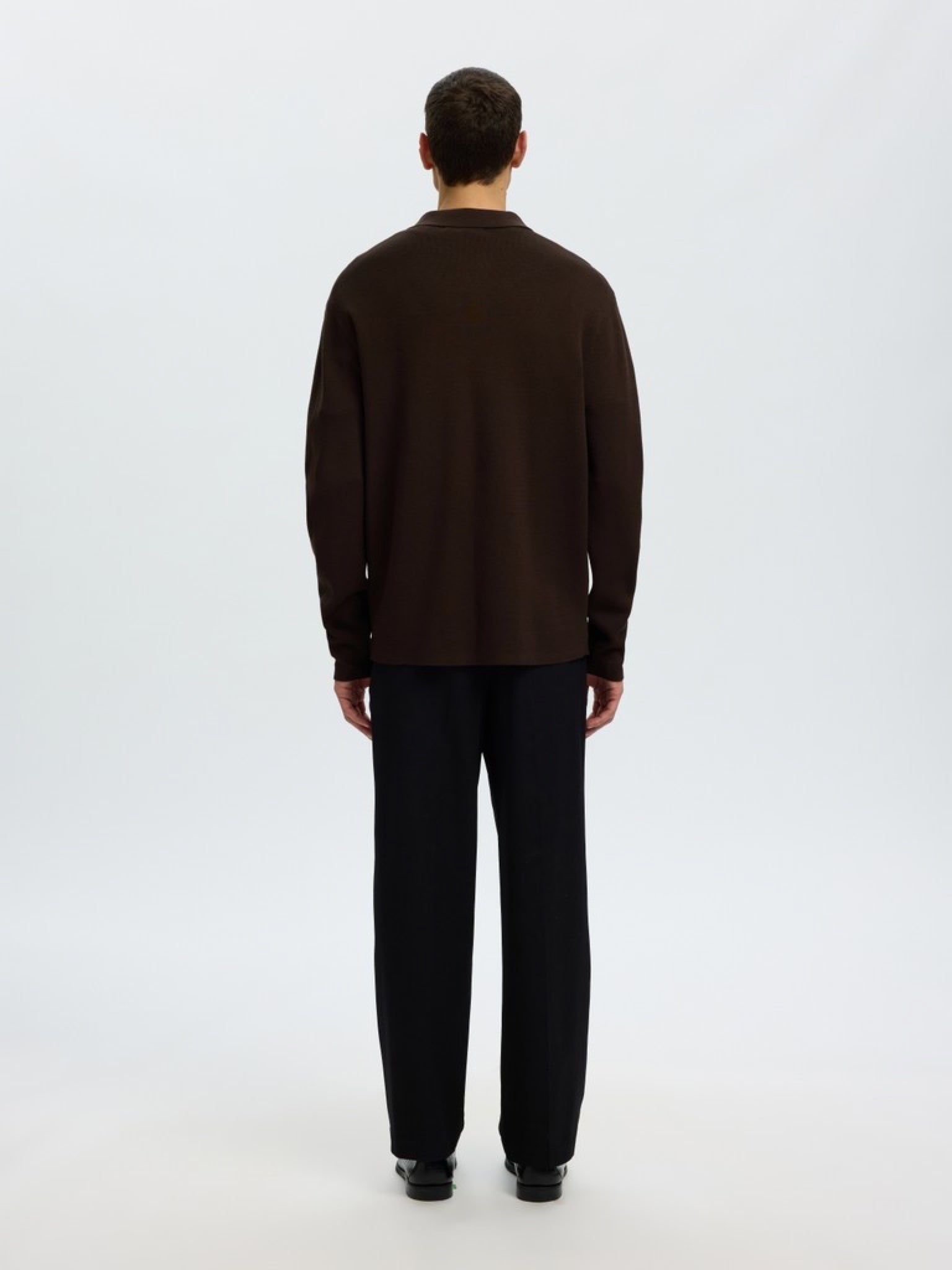 SLMTELLER Polo demi-zip en maille — Delicioso — vue 4