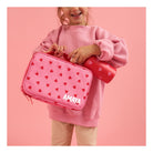Lunch bag isotherme enfant — Atelier Wagram — Cœurs rouges fond rose « Amour » — autre vue 2 | Appart 17 Bruxelles