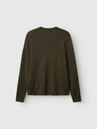 GABadriel Pull col rond en maille Lume, poche manche — Gabba — Forest Night — packshot, vue de dos 2 | Appart 17 Bruxelles