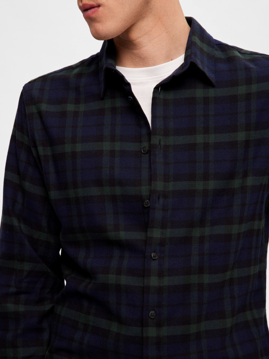 SLHSLIMOWEN-FLANNEL SHIRT LS NOOS