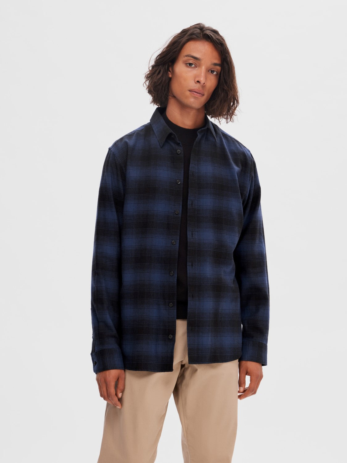 SLHSLIMOWEN-FLANNEL SHIRT LS NOOS
