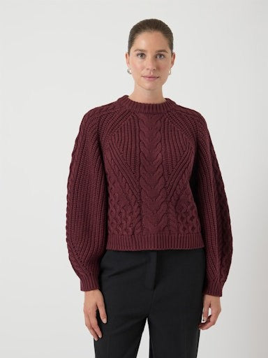 YASNANSA - Pull Col Rond Femmes Coton — YAS — vue de dos | Appart 17