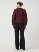 YASNANSA - Pull Col Rond Femmes Coton — YAS — détail | Appart 17