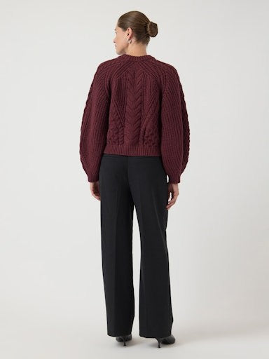 YASNANSA - Pull Col Rond Femmes Coton — YAS — détail | Appart 17