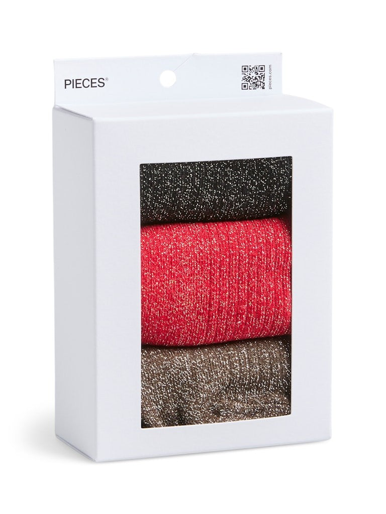PCSEBBY Chaussettes Noël Frills 3 Pack