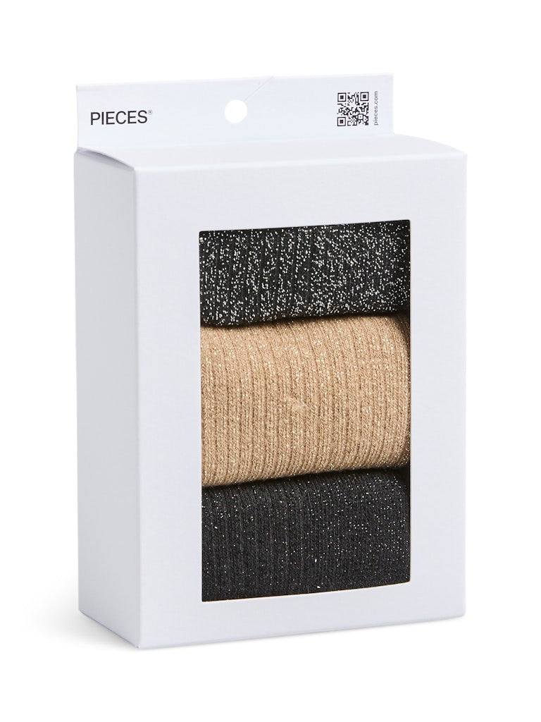 PCSEBBY Chaussettes Noël Frills 3 Pack