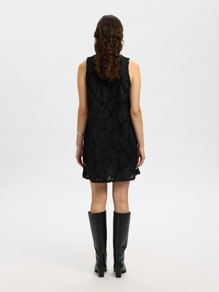 SLFSABINE Short V-Neck Dress Recycled Linen