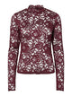 YASLACEY Blouse Lingerie Fine Noire — YAS — zoom matière | Appart 17