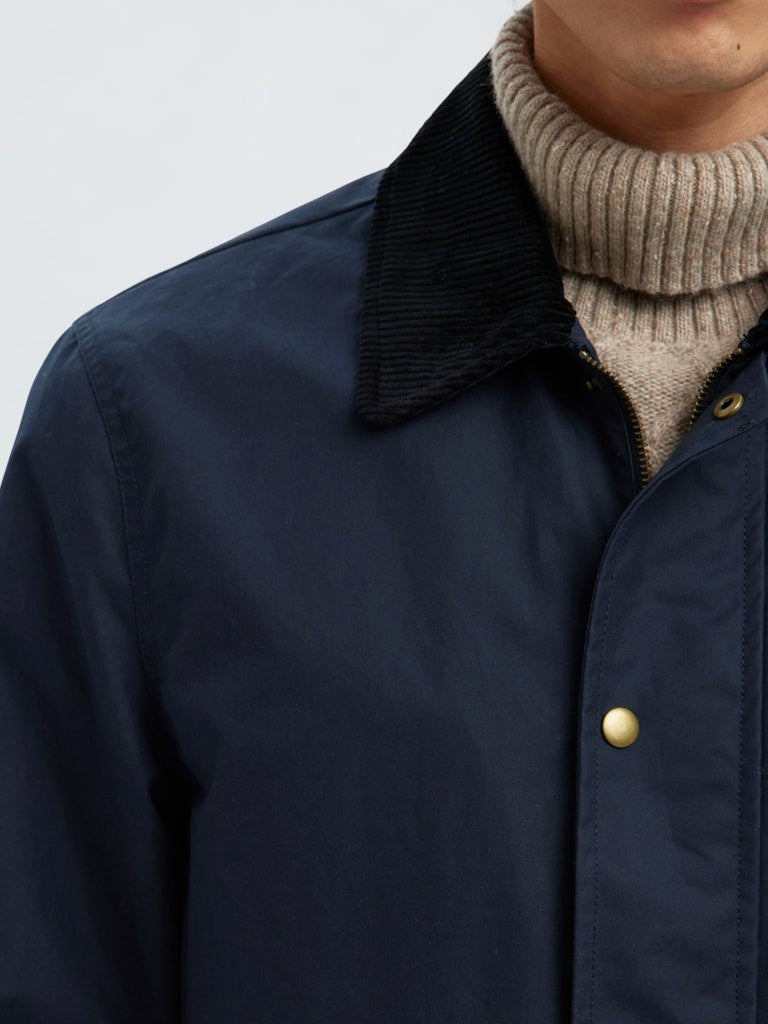 SLHWALTER - Veste Impermeable Coton Organic — Selected — détail | Appart 17
