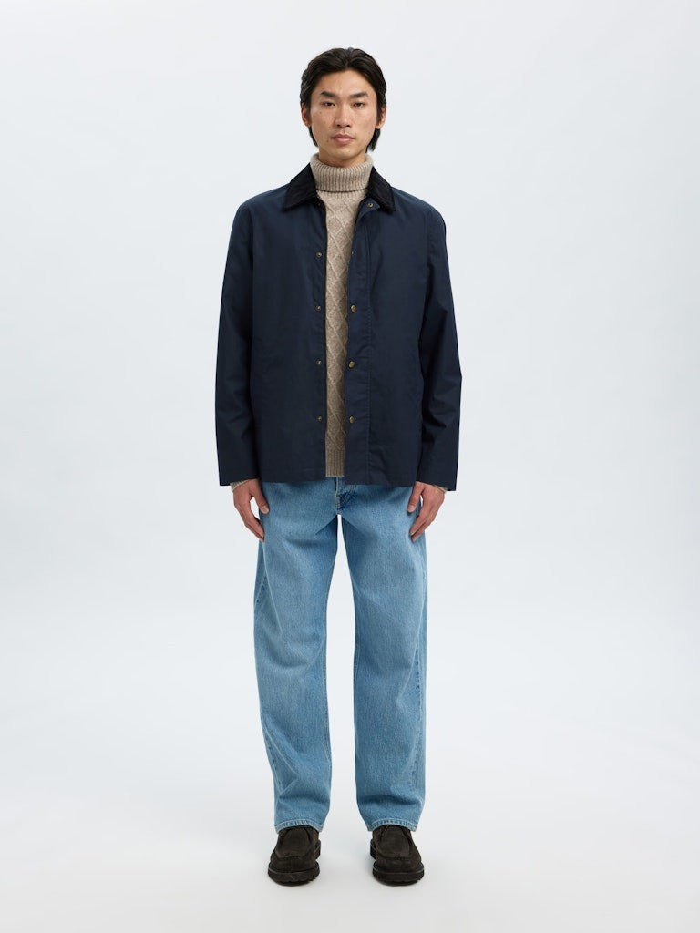 SLHWALTER - Veste Impermeable Coton Organic — Selected — porté | Appart 17