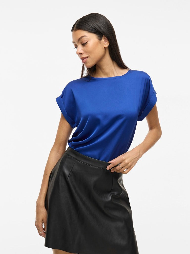 VIELLETTE Blouse Satin Femme Écoresponsable — VILA | Appart 17 Bruxelles