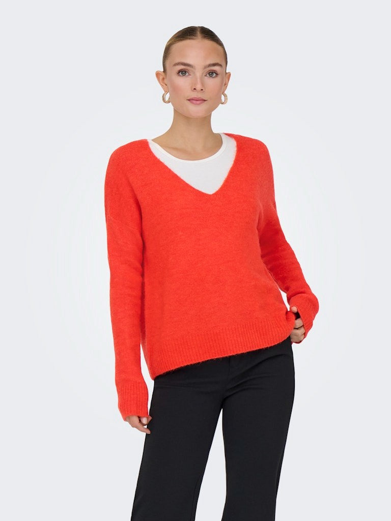 JDYELANORA L/S V-NECK PULLO. KNT — JDY | Appart 17 Bruxelles