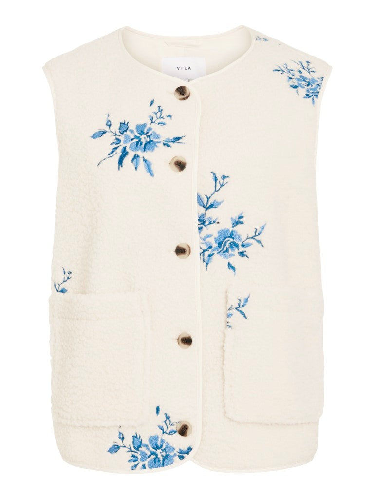 VIADA Gilet Teddy Fille Embroderie
